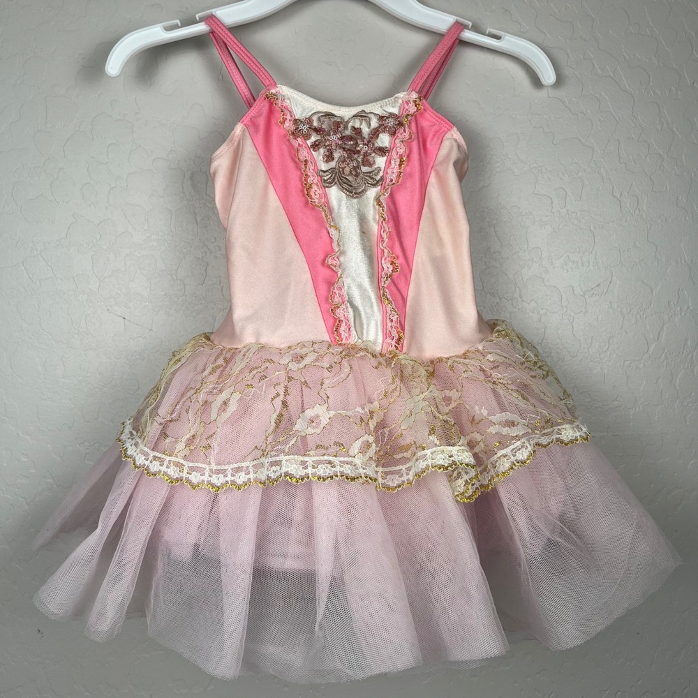 Revolution‎ Dancewear Pink Ballet Tutu Dress Girls Costume SC Small Child